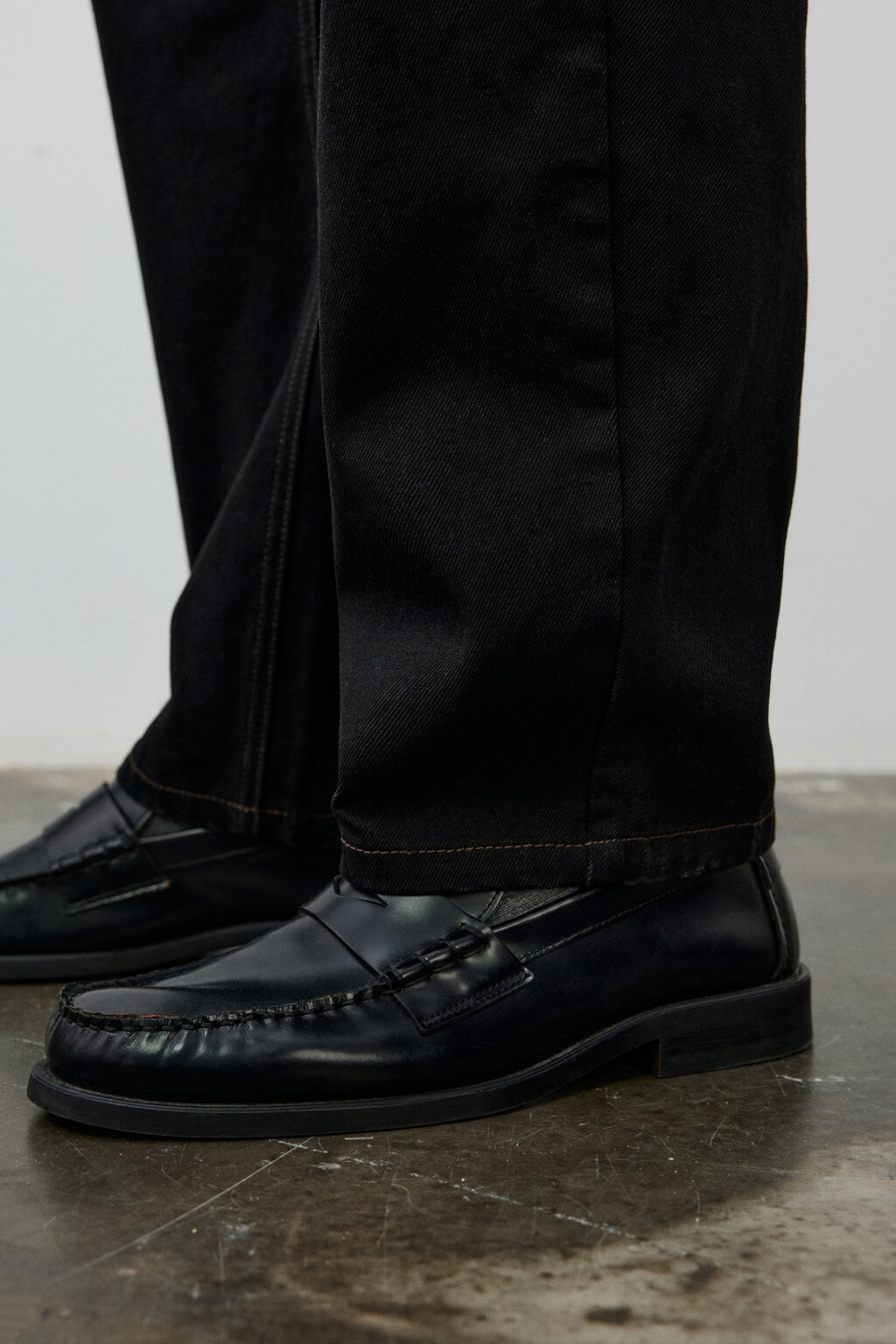 Джинсы wide leg со средней посадкой - цвет черный - 7