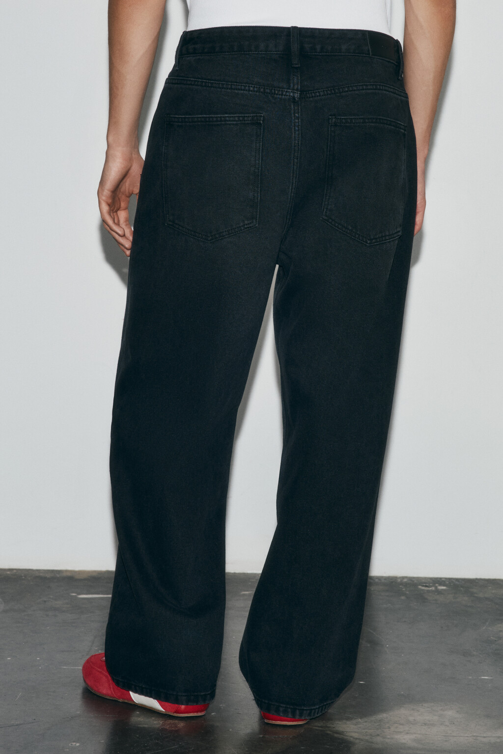 Джинсы baggy fit со средней посадкой - цвет черный - 3