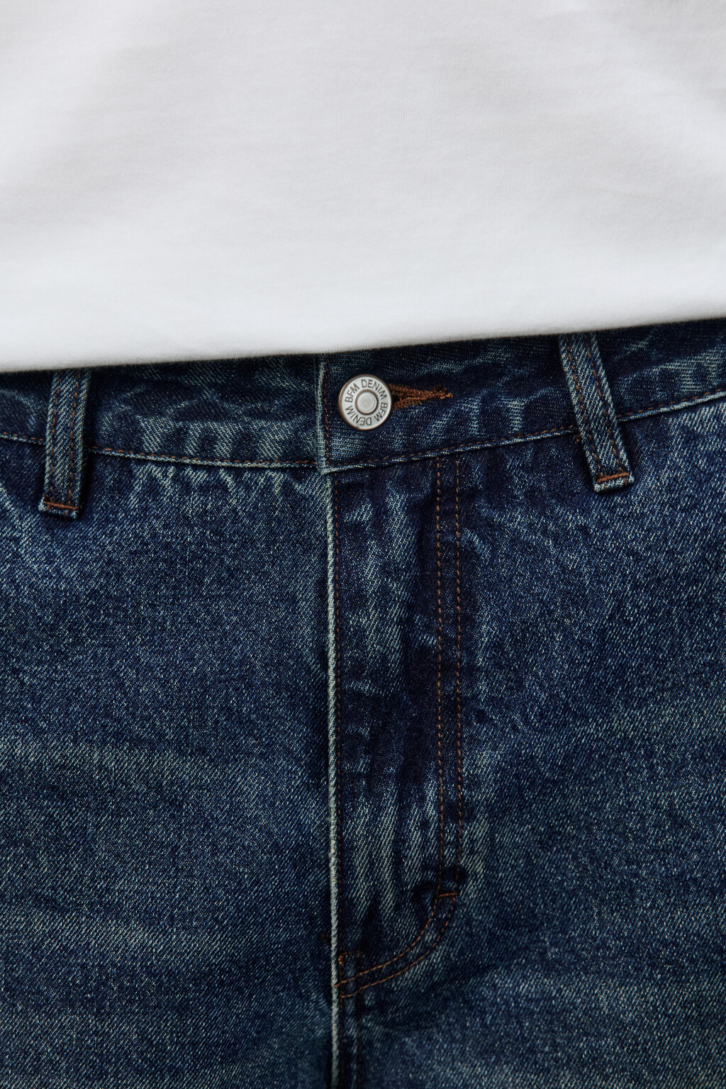 Джинсы baggy fit со средней посадкой - цвет голубой - 6