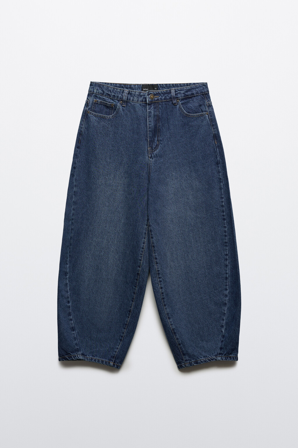 Джинсы barrel fit со средней посадкой - цвет голубой - 1