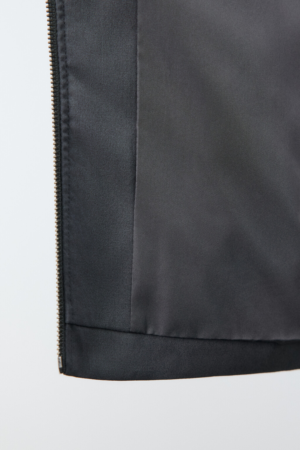 Рубашка-овершот на молнии - цвет серый - 6