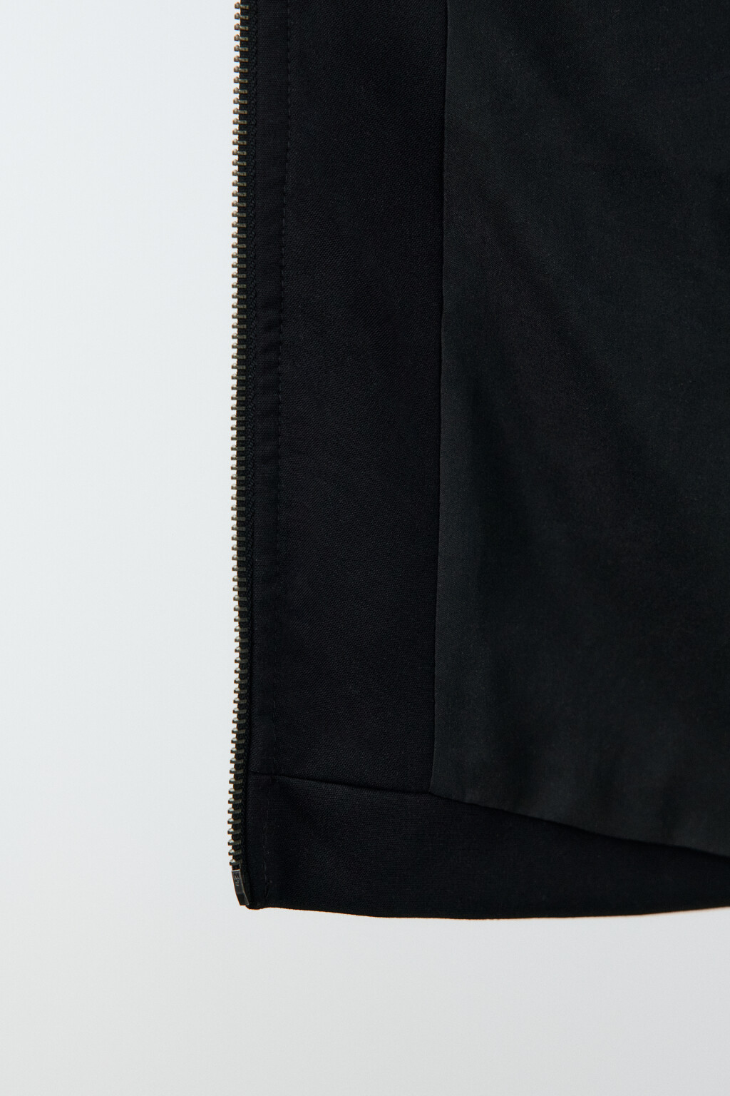 Рубашка-овершот на молнии - цвет черный - 7