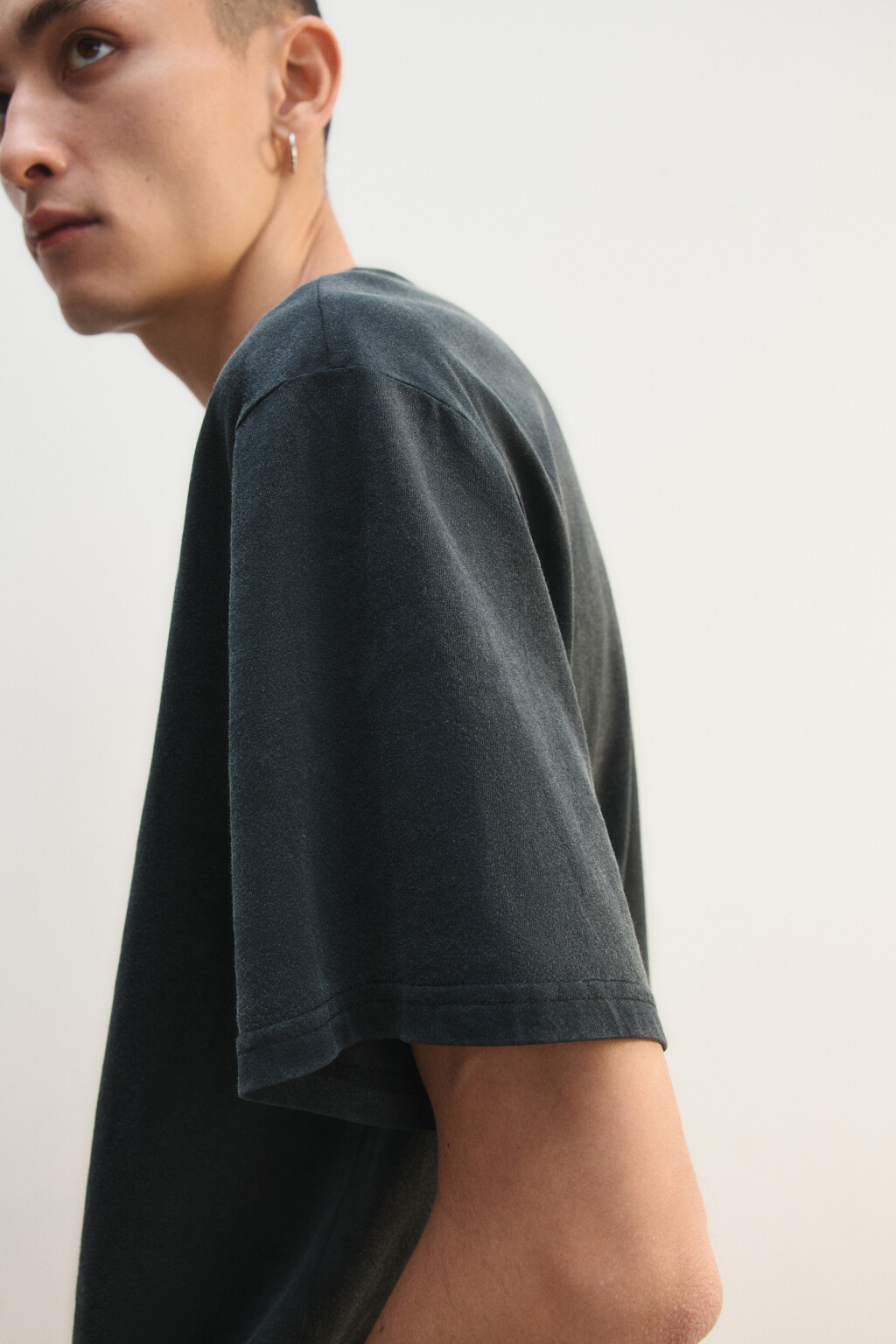 Футболка хлопковая с принтом - цвет черный - 8