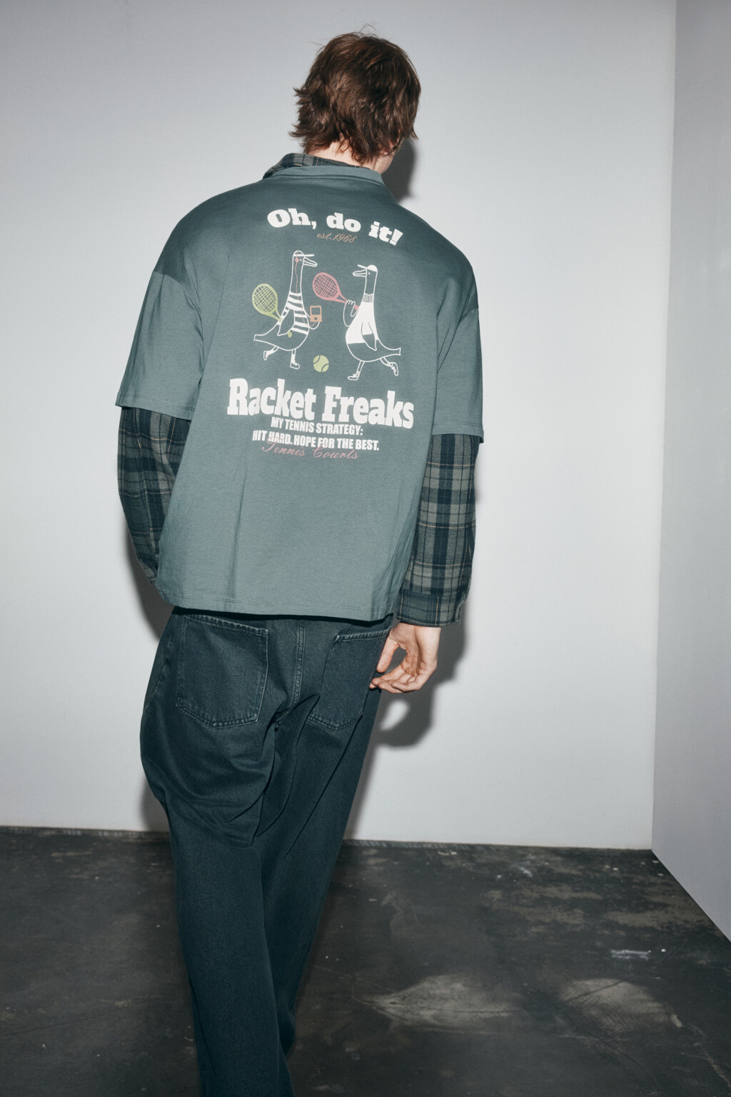 Футболка хлопковая с логотипом - цвет зеленый - 1