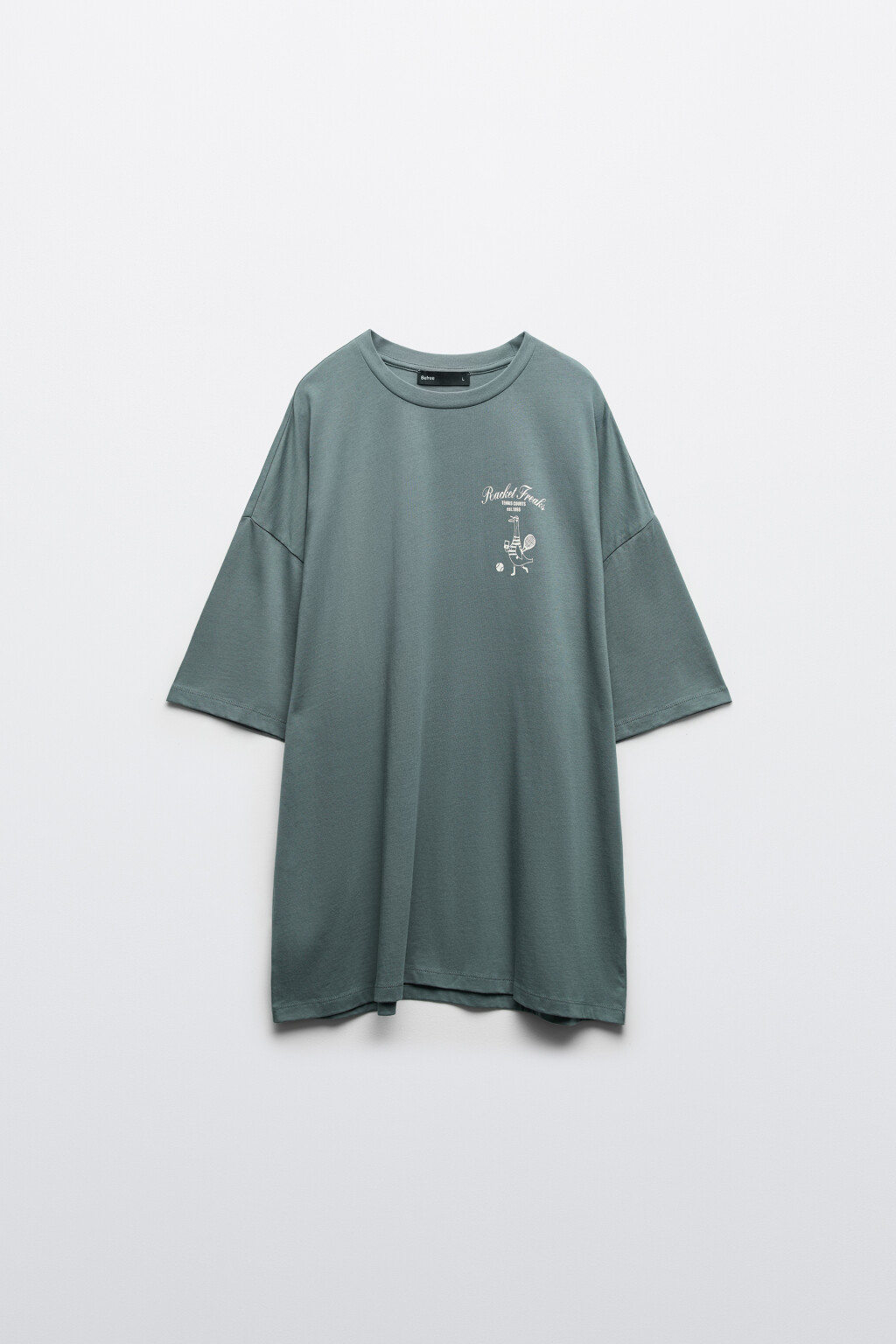 Футболка хлопковая с логотипом - цвет зеленый - 1