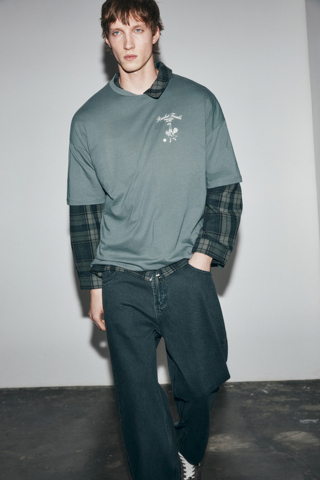 Футболка хлопковая с логотипом - цвет зеленый - 2