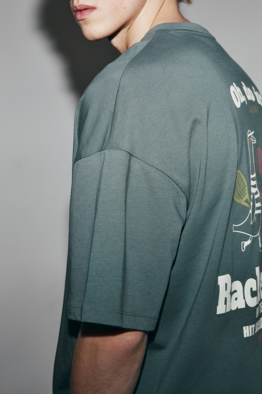 Футболка хлопковая с логотипом - цвет зеленый - 7