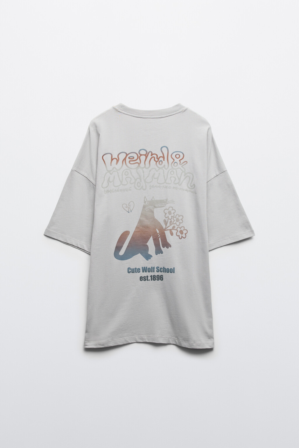 Футболка хлопковая с логотипом - цвет серый - 2