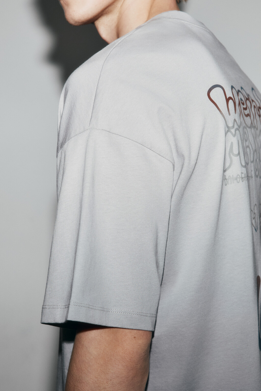 Футболка хлопковая с логотипом - цвет серый - 7
