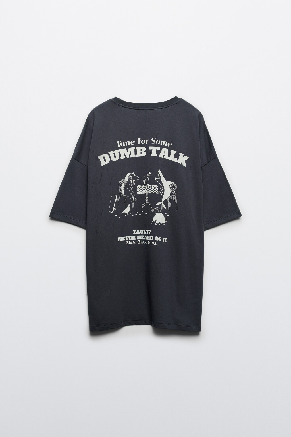 Футболка хлопковая с логотипом - цвет синий - 2