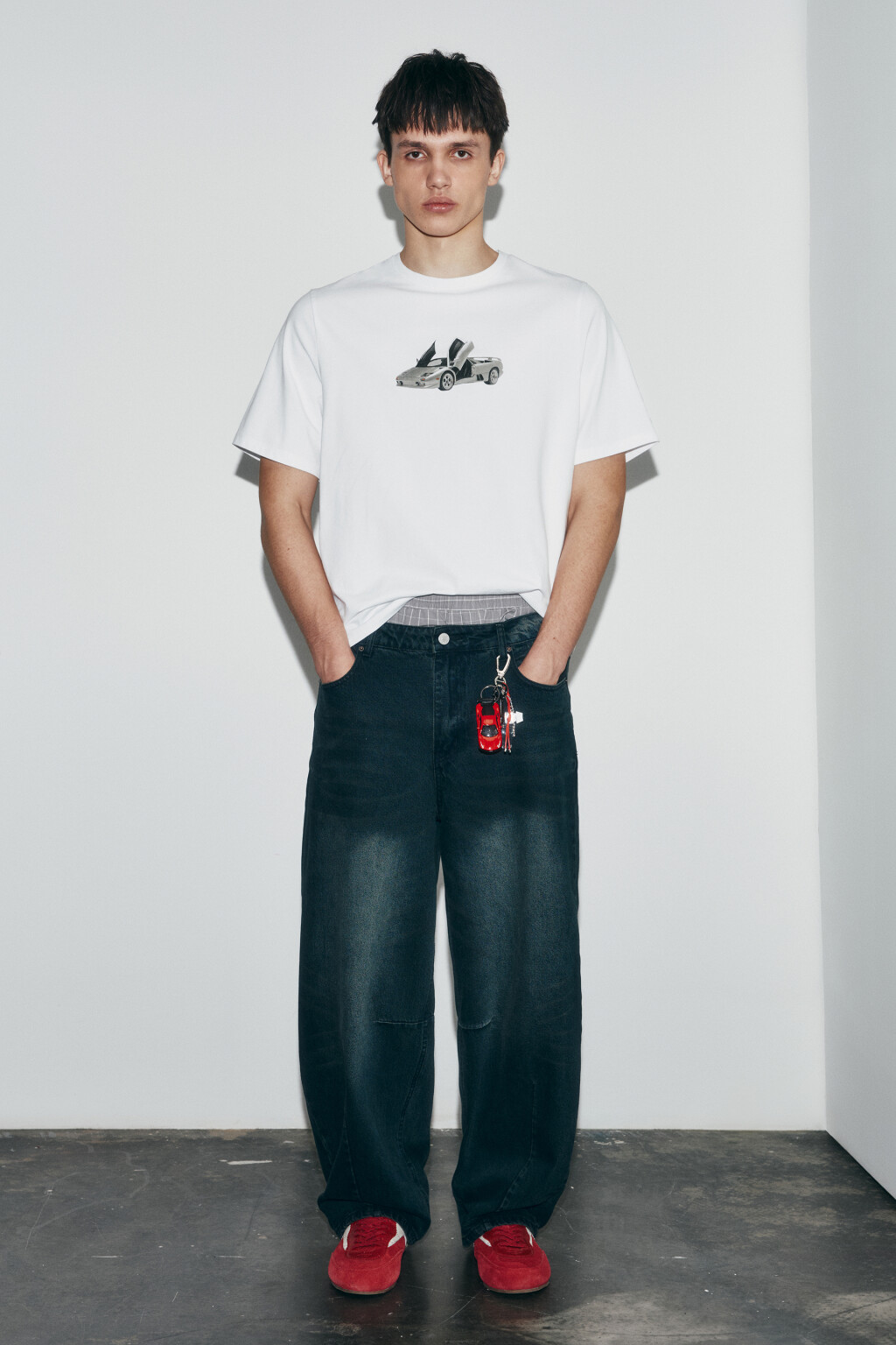 Футболка хлопковая с принтом - цвет бежевый - 5