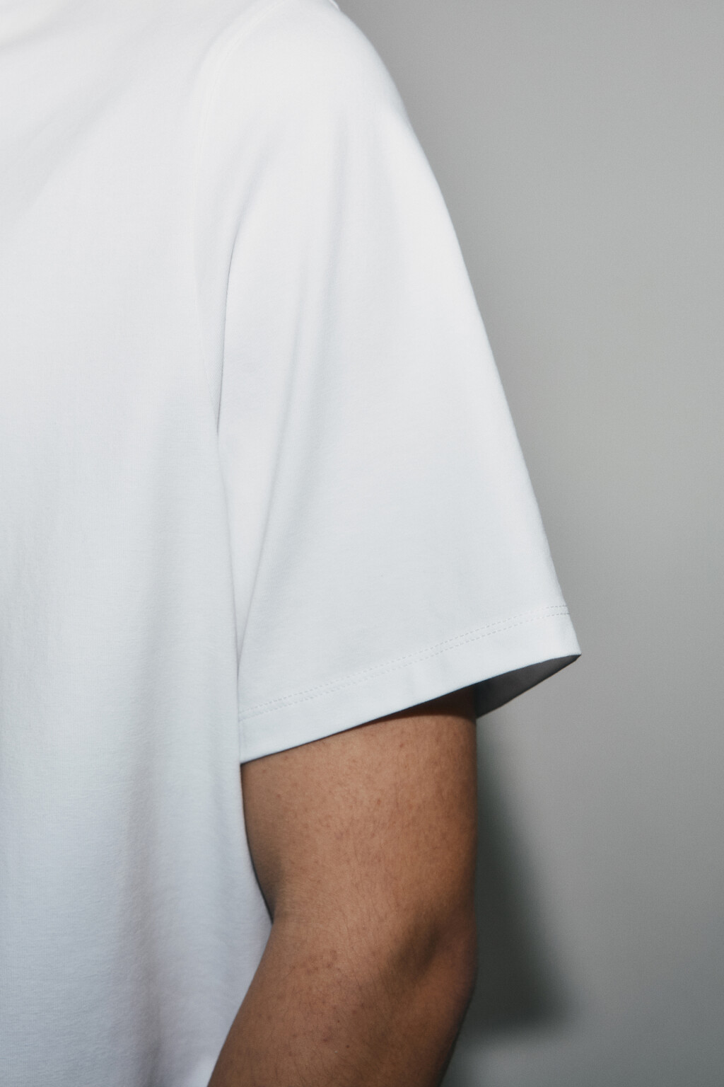 Футболка хлопковая с принтом - цвет бежевый - 7