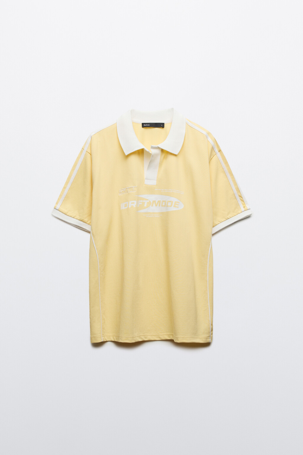 Футболка-поло со светоотражающими вставками - цвет желтый - 1