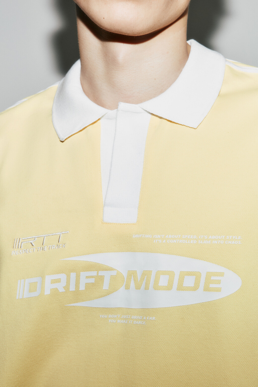 Футболка-поло со светоотражающими вставками - цвет желтый - 5