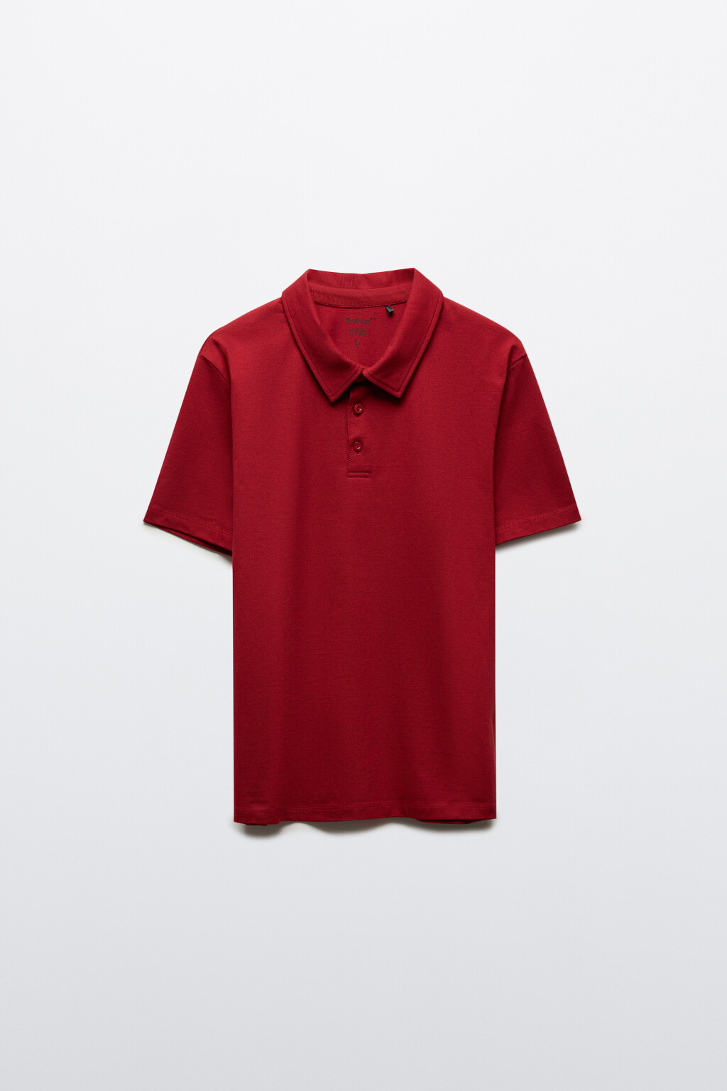 Футболка-поло прямого кроя - цвет красный - 7