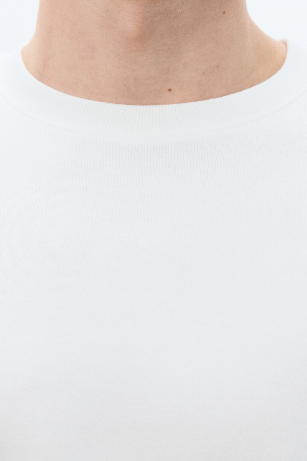 Футболка плотная с подворотами - цвет белый - 6