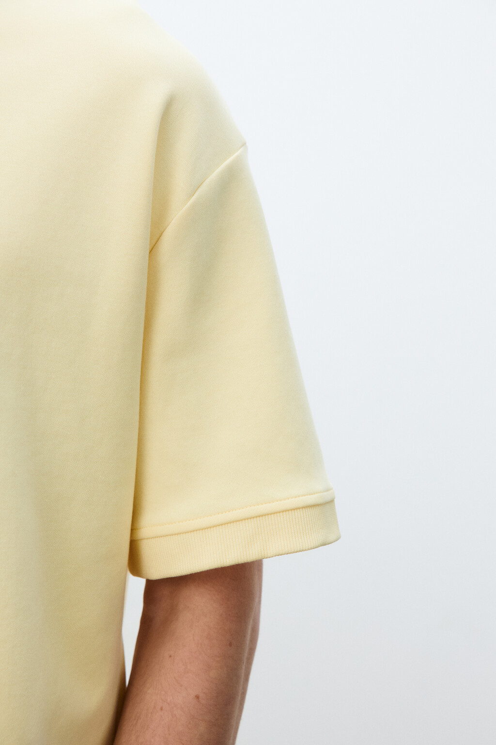 Футболка плотная с подворотами - цвет желтый - 7