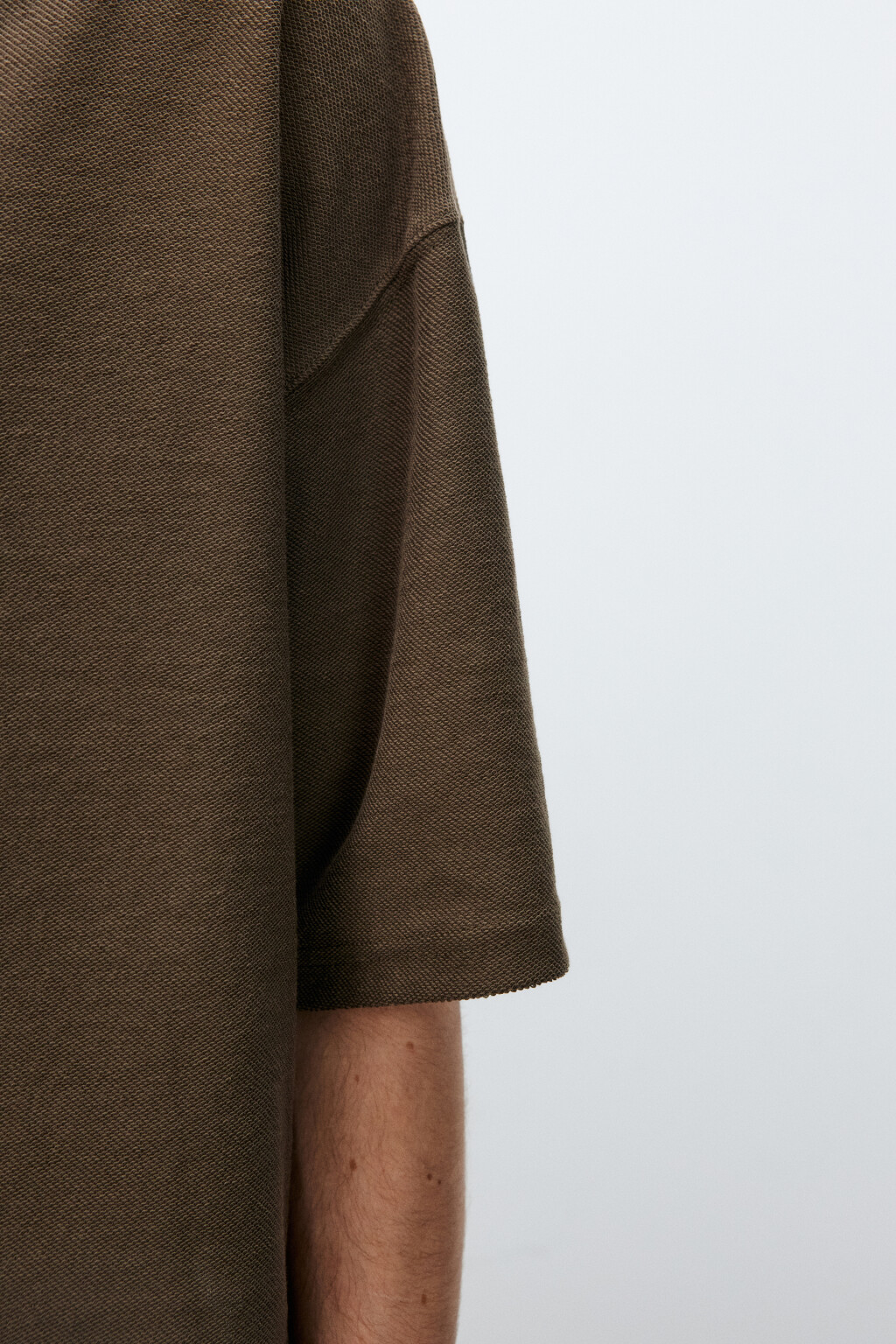 Футболка oversize плотная - цвет коричневый - 7