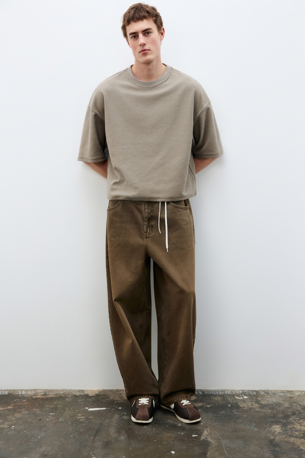 Футболка oversize плотная - цвет серый - 1