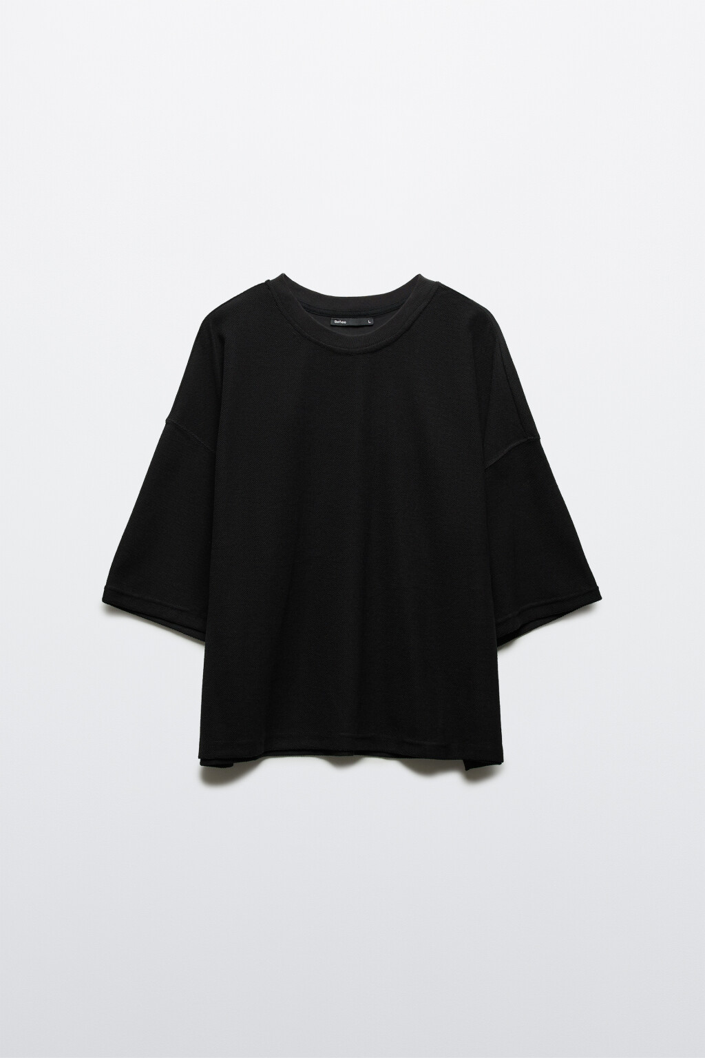 Футболка oversize плотная - цвет черный - 7