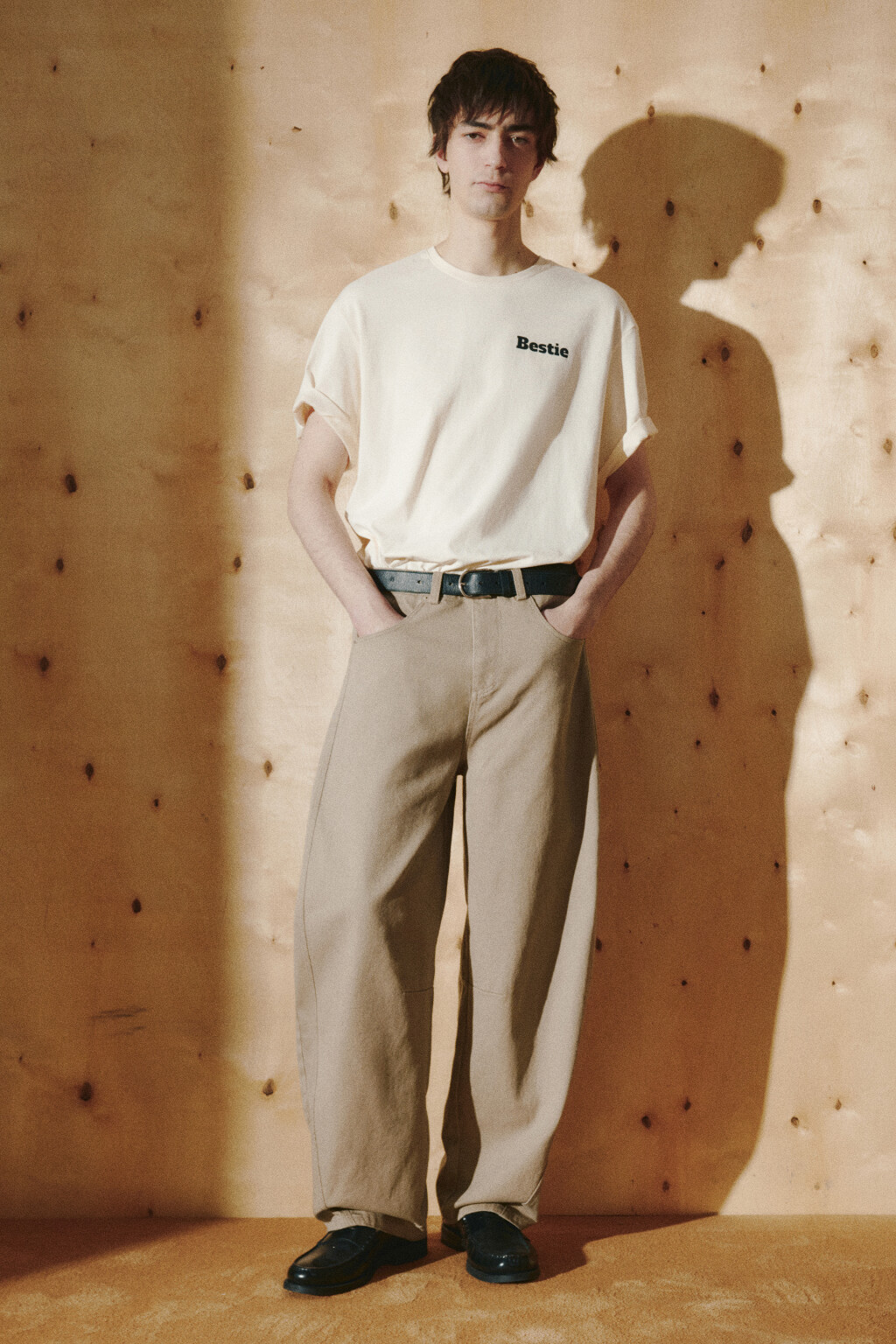 Футболка хлопковая плотная с принтом - цвет белый - 5