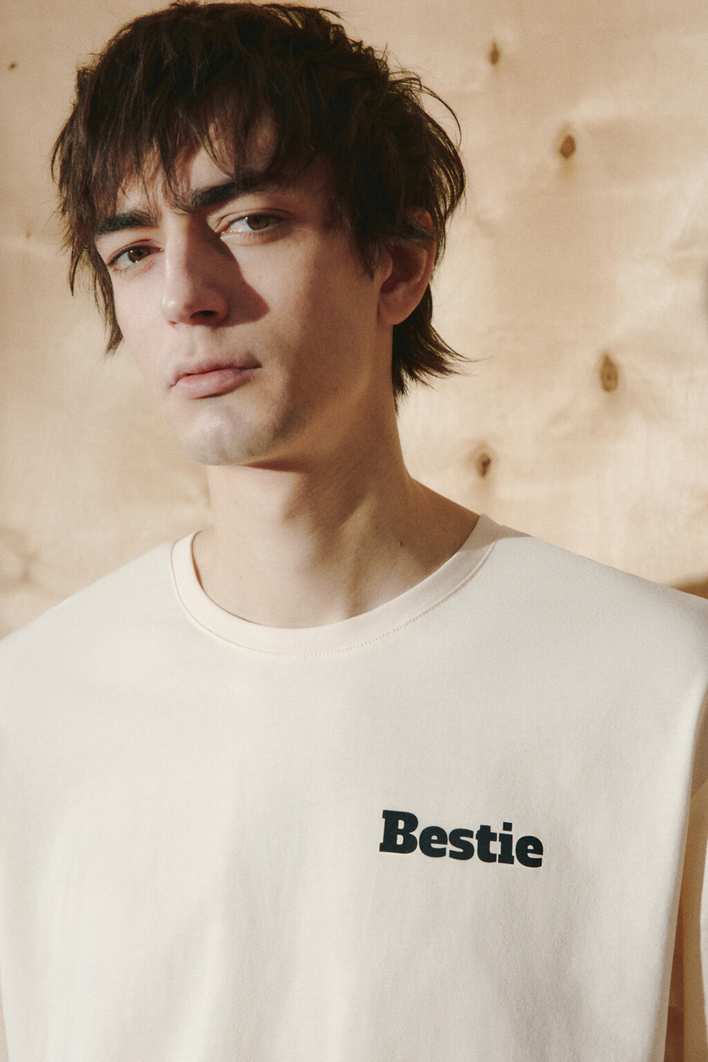 Футболка хлопковая плотная с принтом - цвет белый - 6