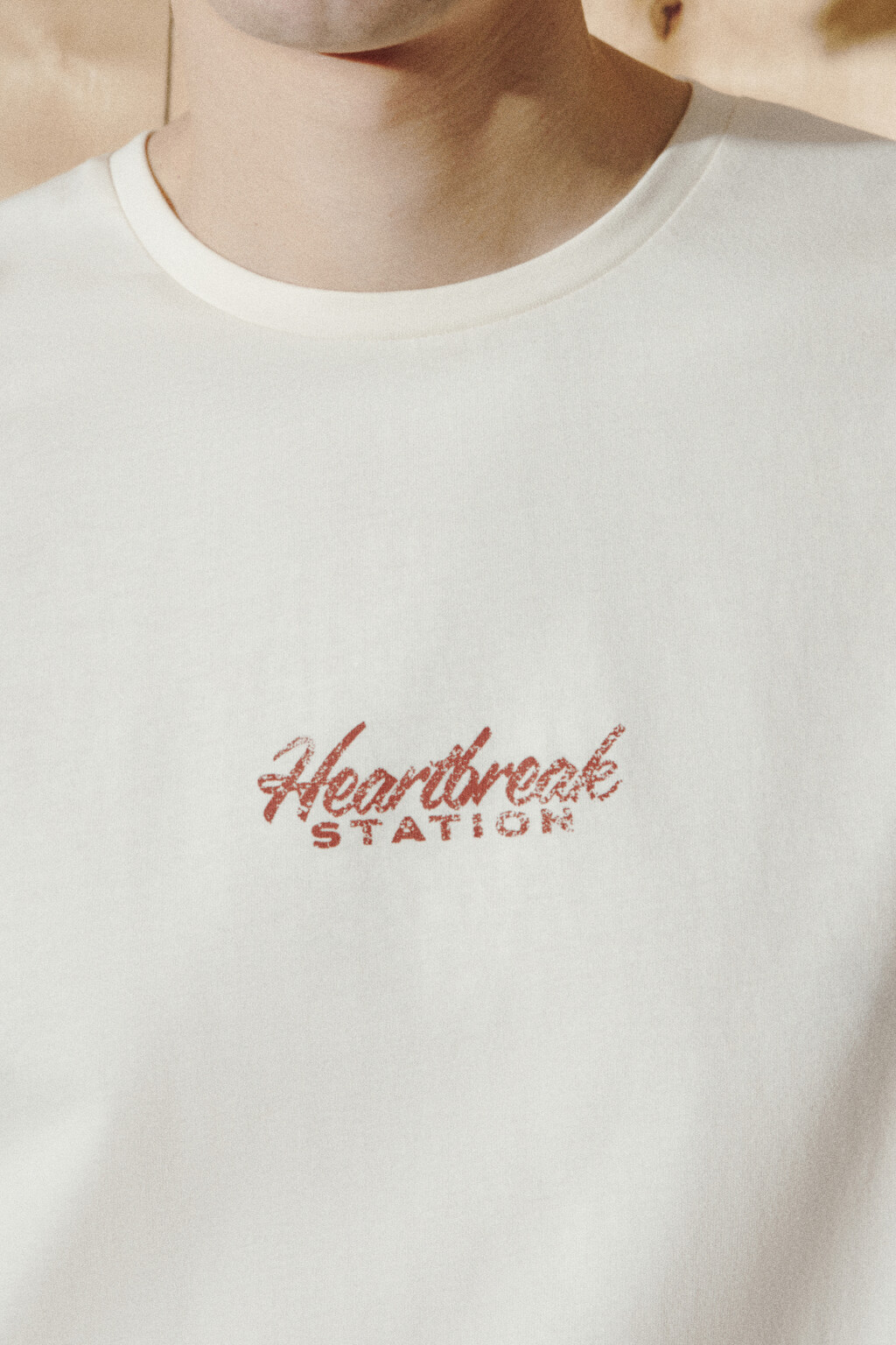 Футболка хлопковая с принтом - цвет белый - 4