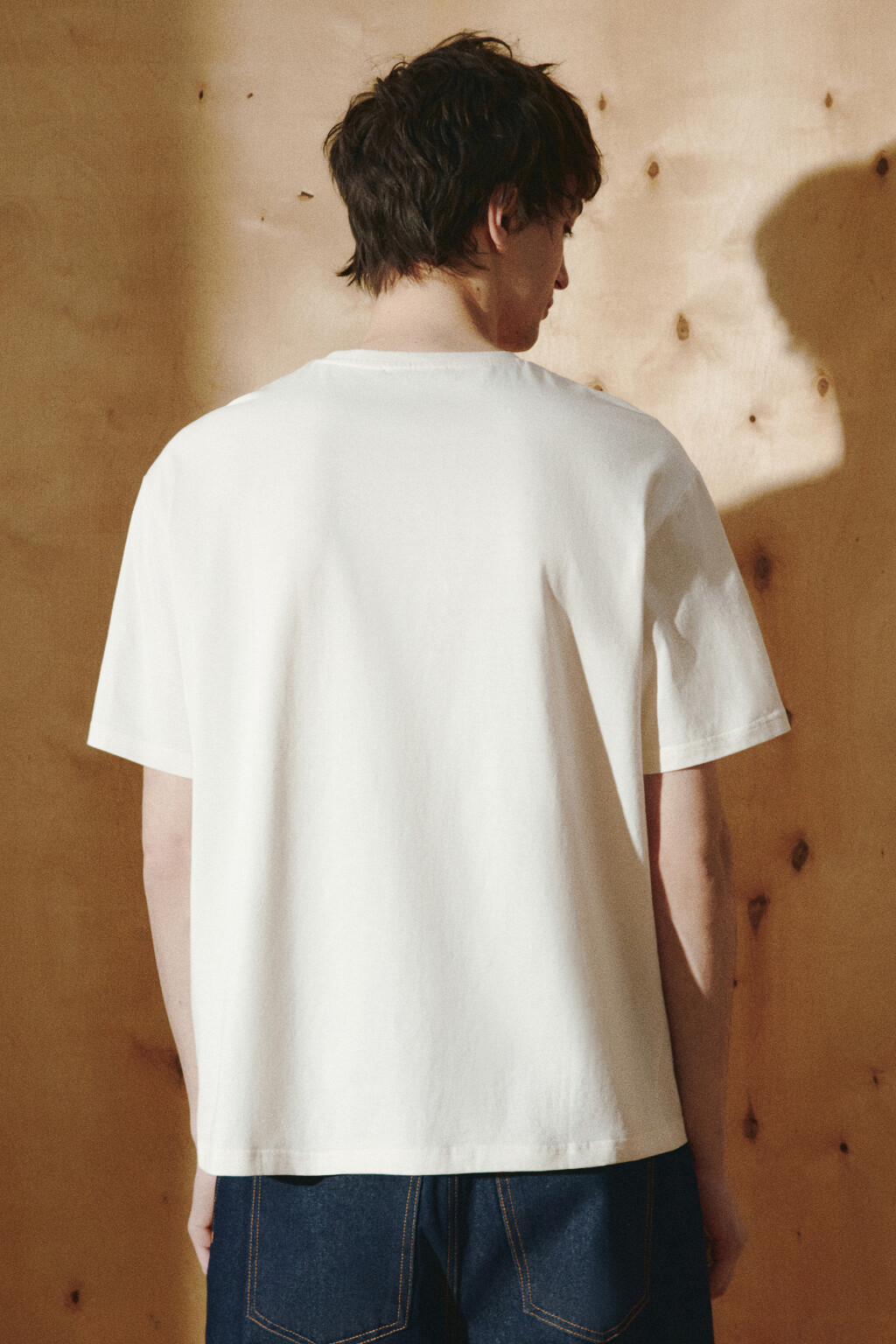 Футболка хлопковая с принтом - цвет белый - 4