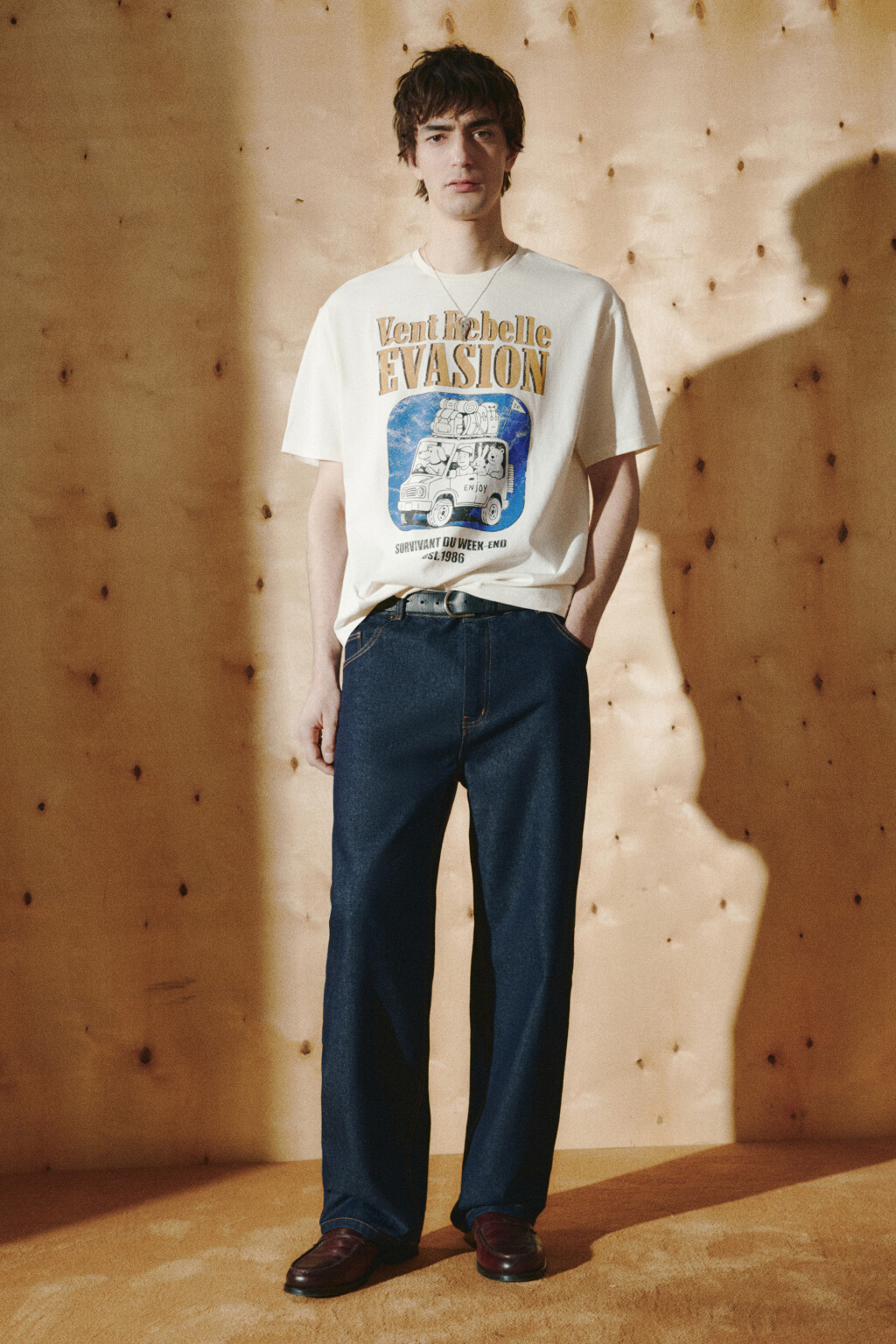 Футболка хлопковая с принтом - цвет белый - 5