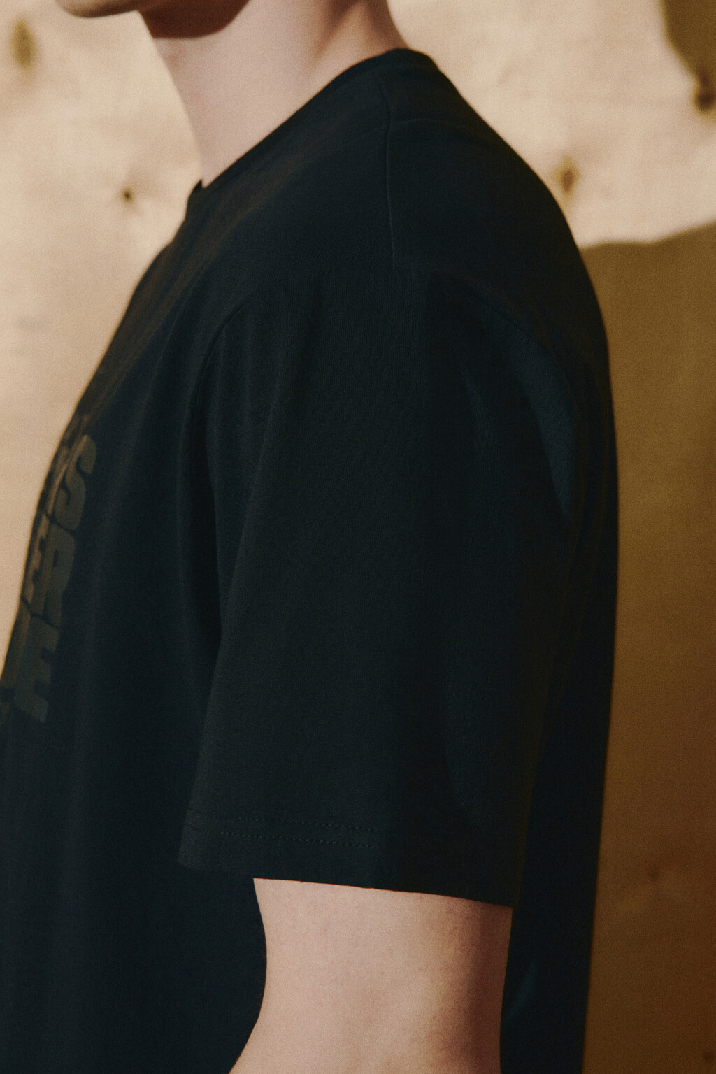 Футболка хлопковая с принтом - цвет черный - 7