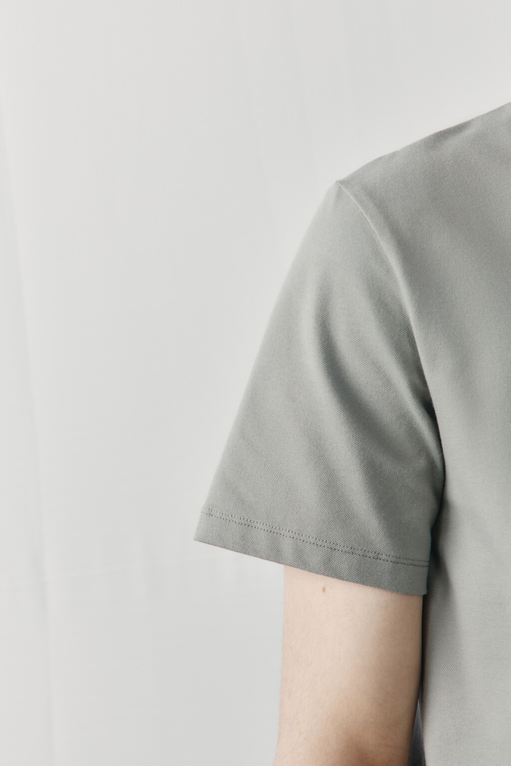 Футболка-поло прямая с принтом - цвет серый - 6