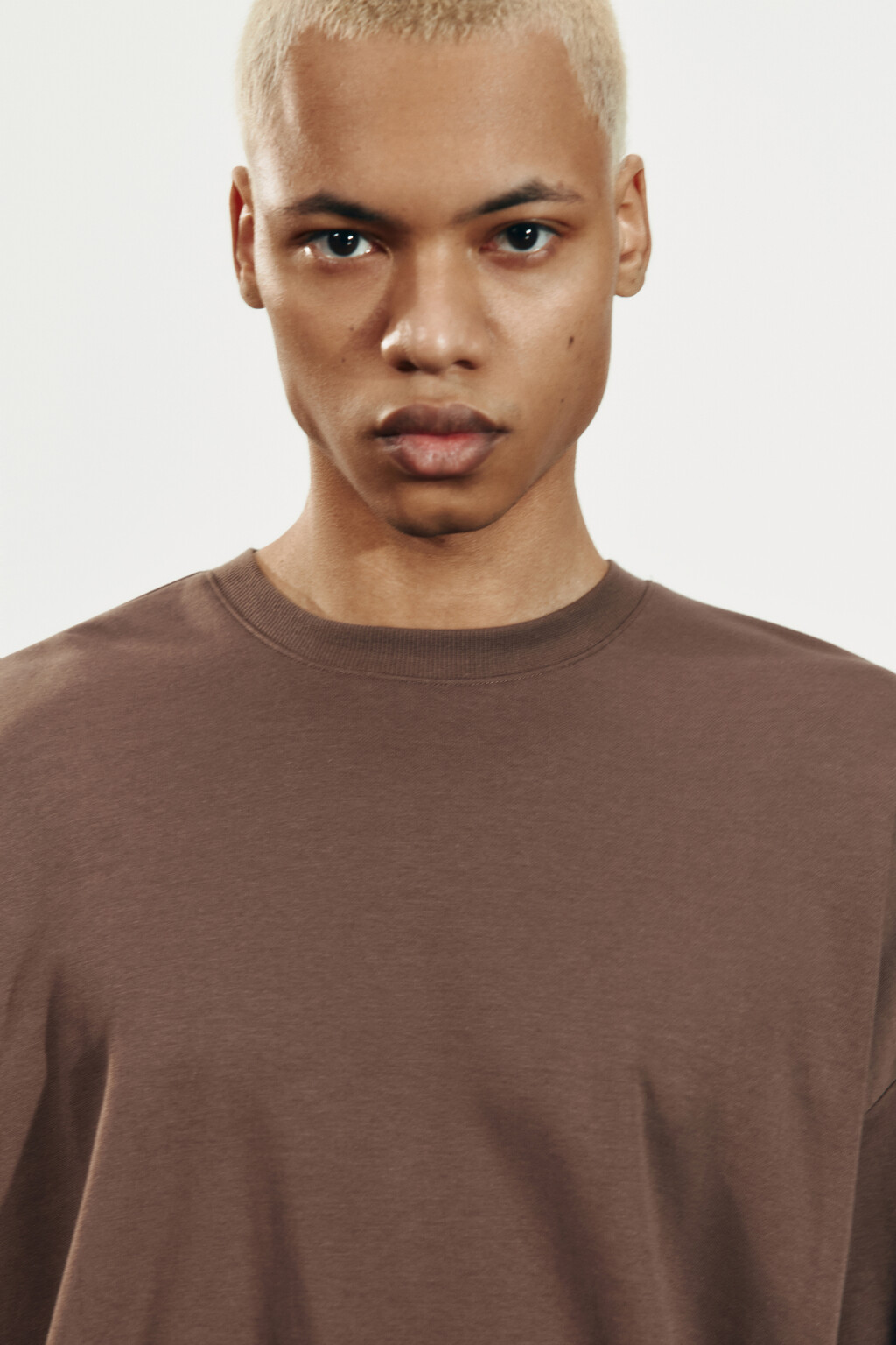 Футболка оверсайз базовая - цвет коричневый - 5