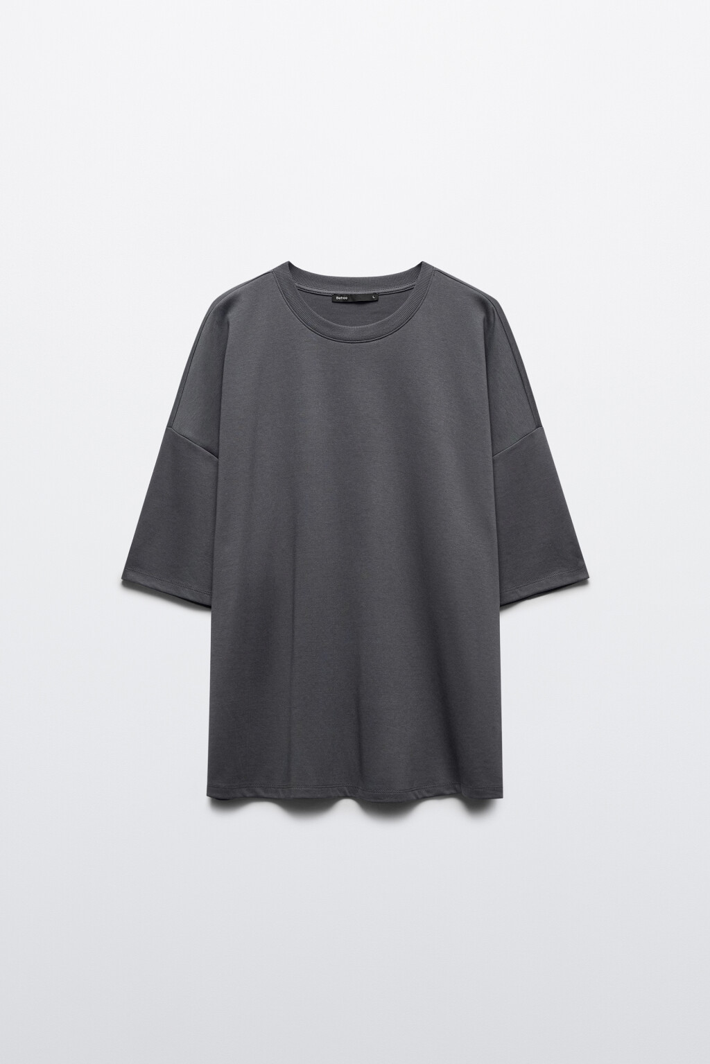 Футболка оверсайз базовая - цвет серый - 1