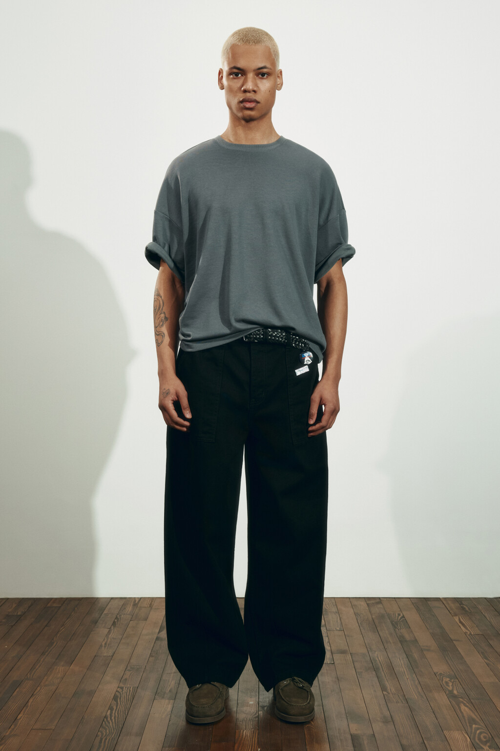 Футболка оверсайз базовая - цвет серый - 5