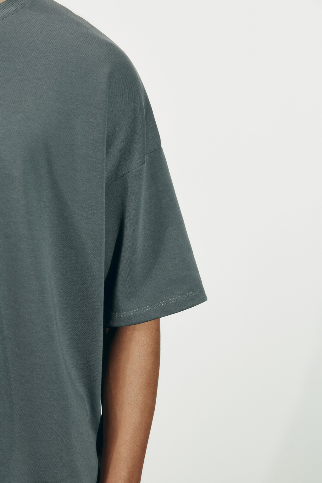 Футболка оверсайз базовая - цвет серый - 7