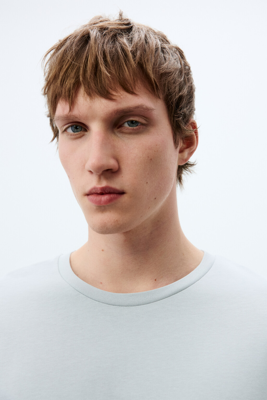 Лонгслив хлопковый базовый - цвет серый - 7