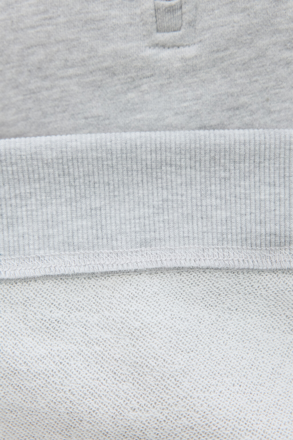 Худи из футера с воротником - цвет серый - 7