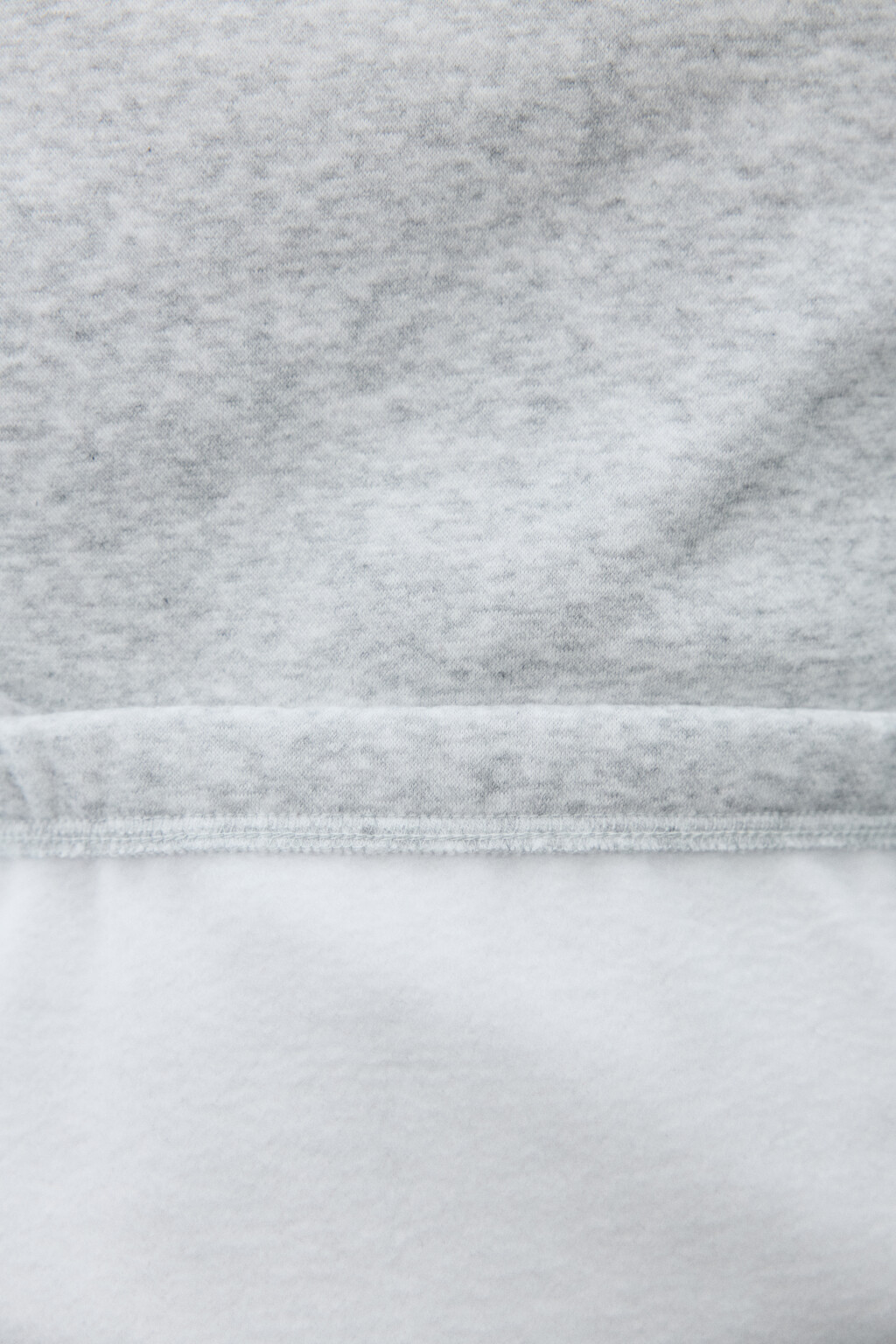 Свитшот из футера с воротником-стойкой на кнопках - цвет серый - 7