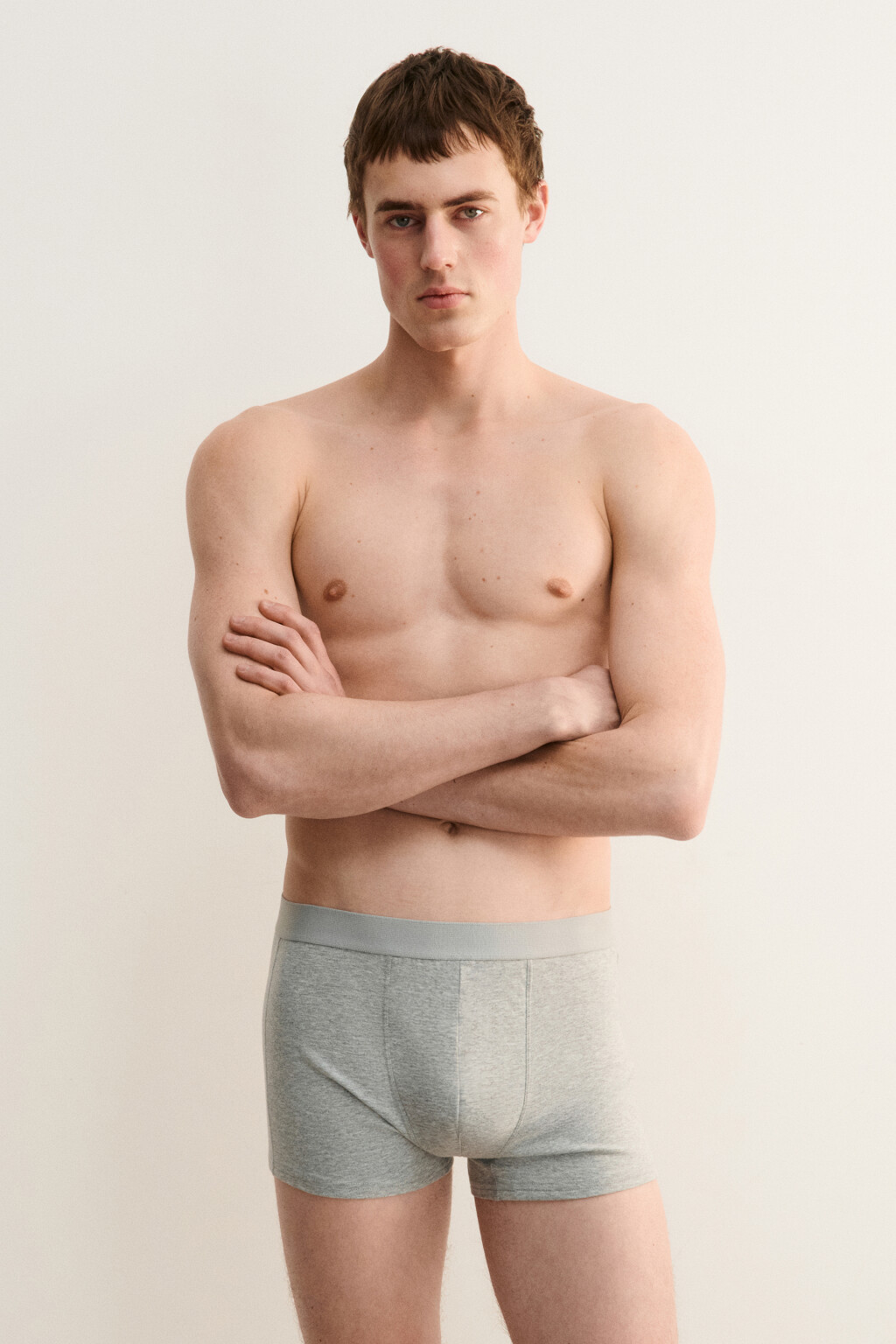 Трусы-боксеры базовые - цвет серый - 2