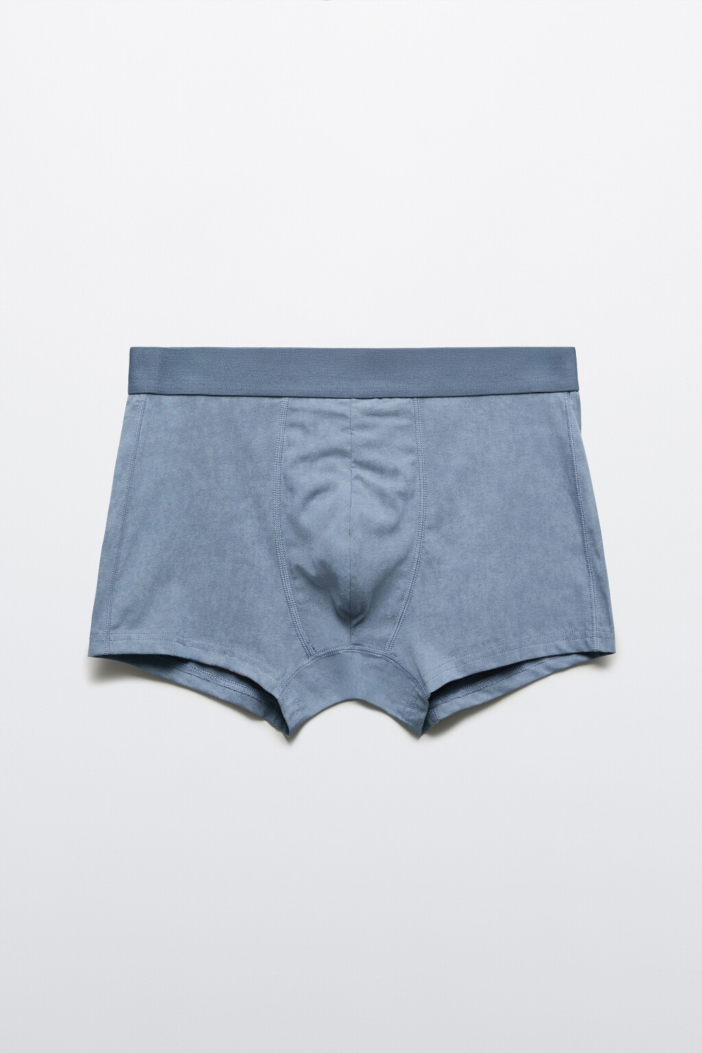Трусы-боксеры с вареным эффектом - цвет серо-голубой - 1
