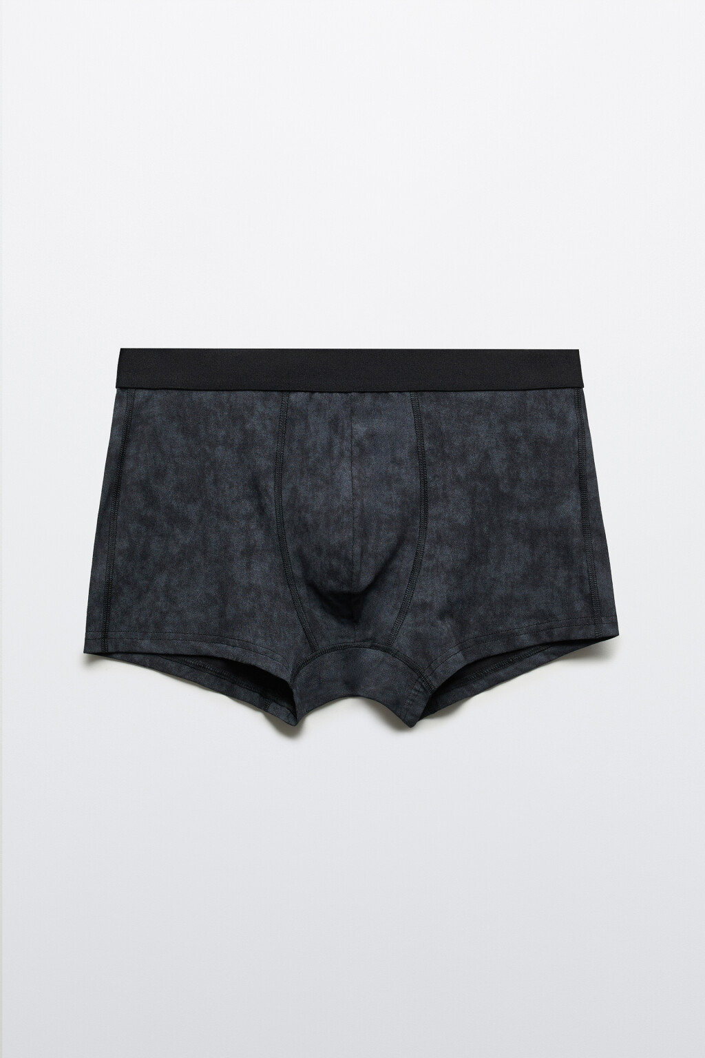 Трусы-боксеры с вареным эффектом - цвет черный - 1
