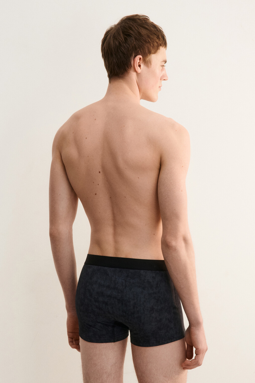 Трусы-боксеры с вареным эффектом - цвет черный - 3