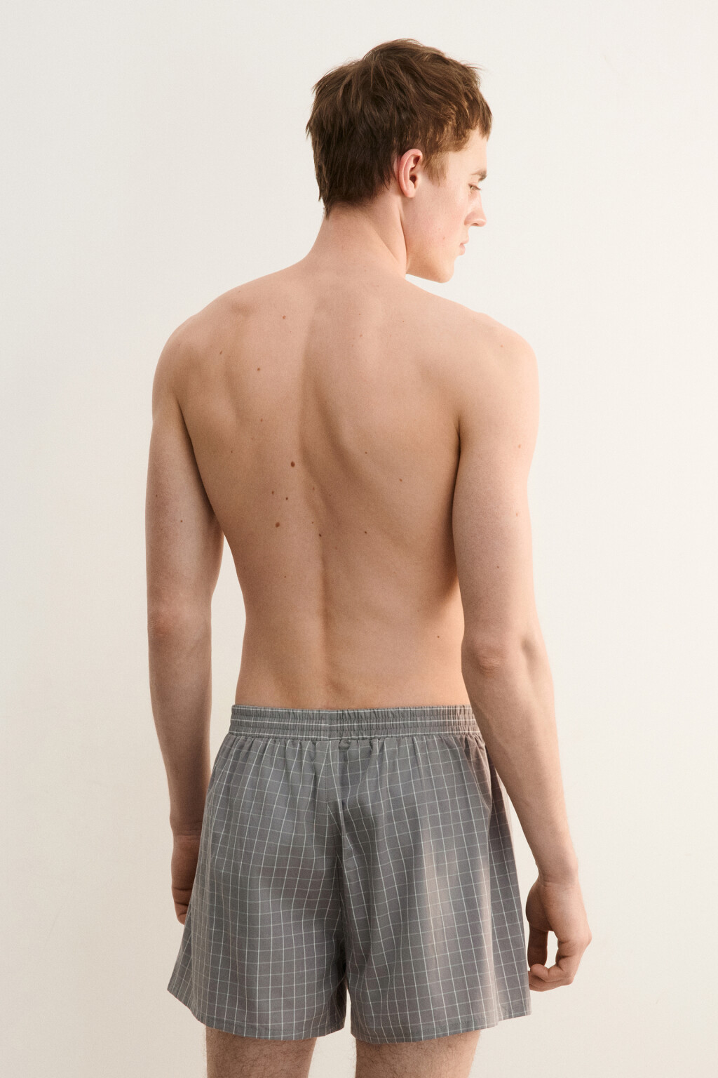 Трусы-шорты мужские - цвет серый - 3