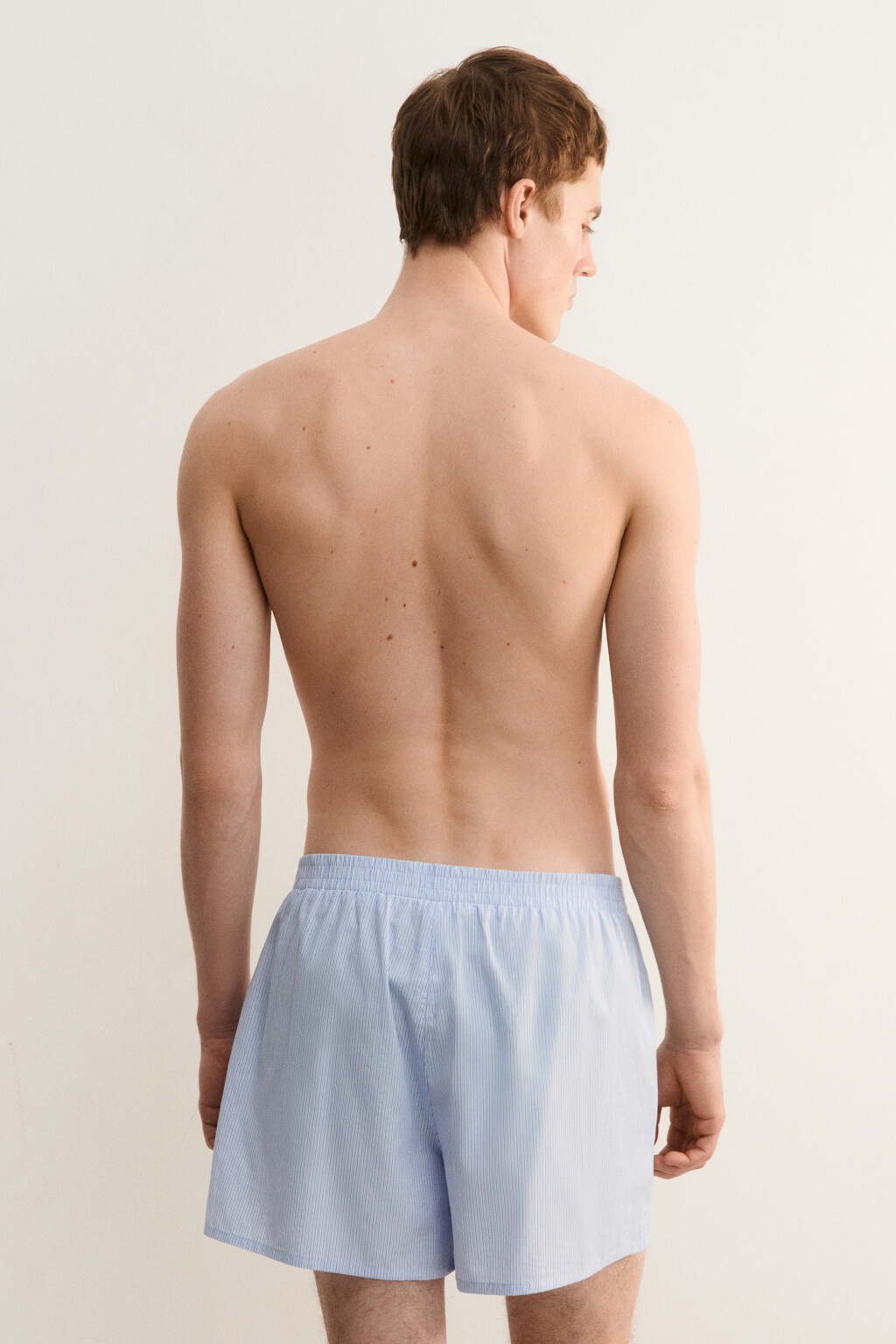 Трусы-шорты мужские - цвет голубой - 4