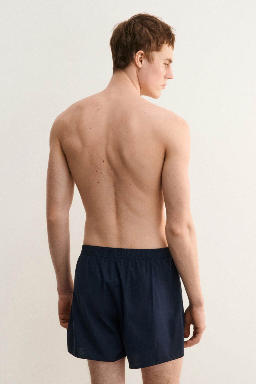 Трусы-шорты хлопковые - цвет синий - 4