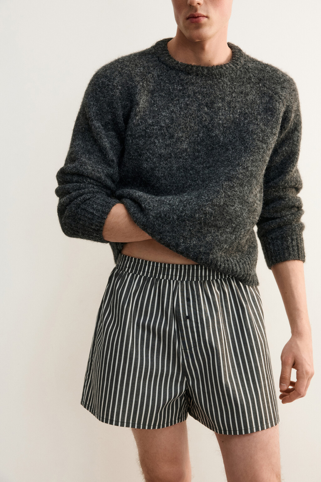 Трусы-шорты хлопковые - цвет черный - 2