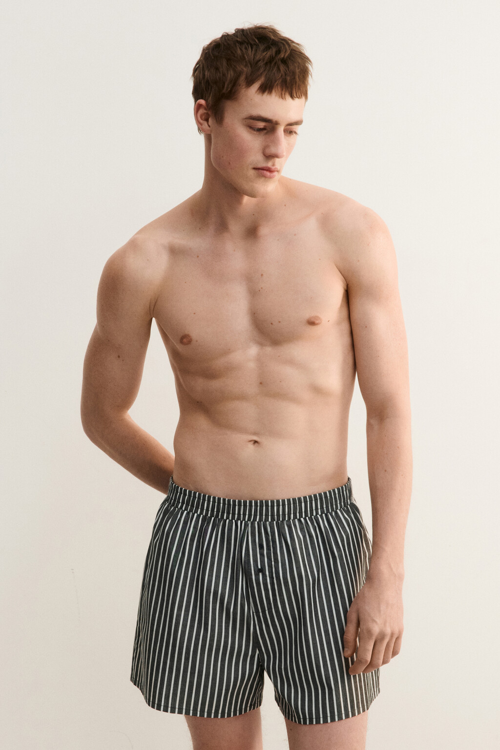 Трусы-шорты хлопковые - цвет черный - 3