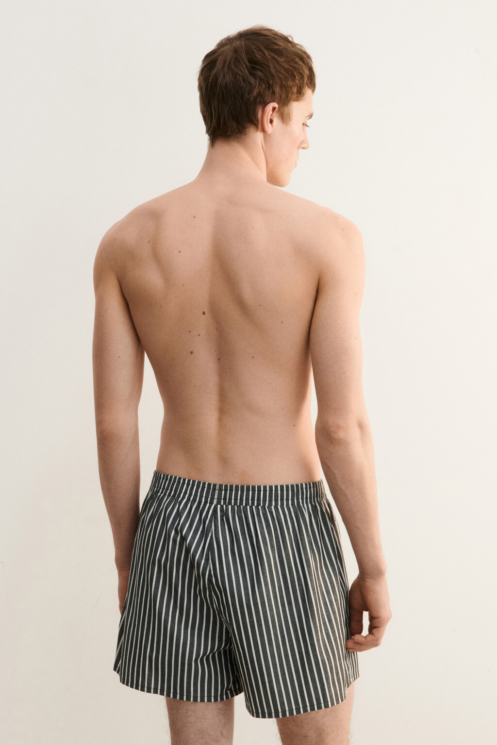 Трусы-шорты хлопковые - цвет черный - 4