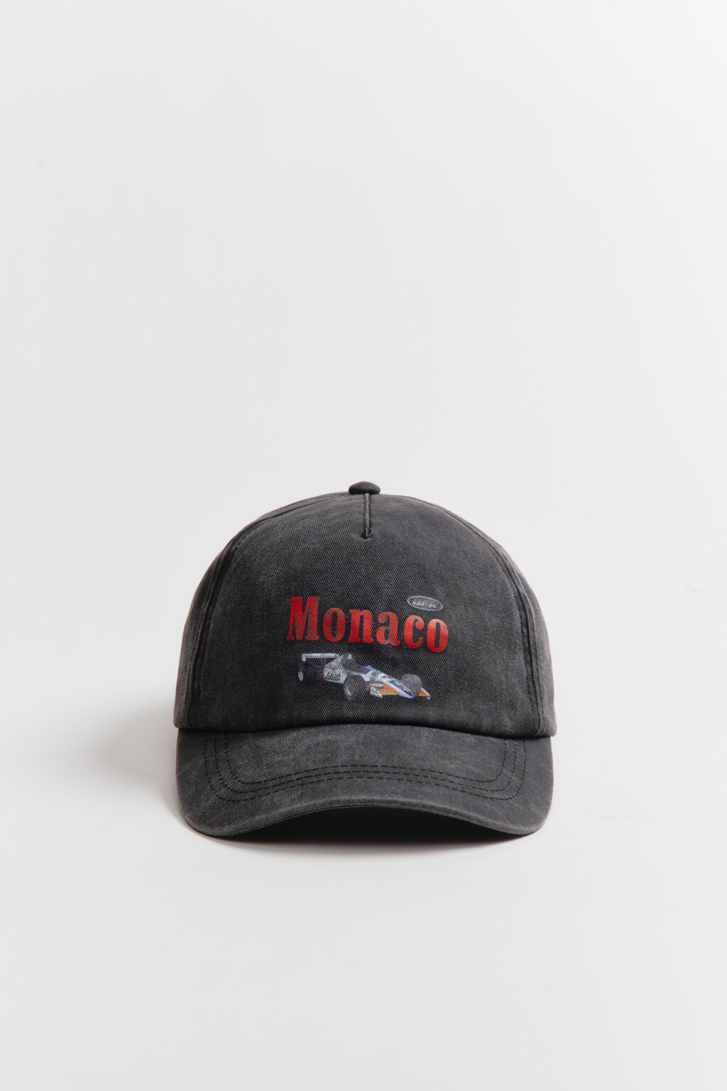 Кепка хлопковая с принтом - цвет черный - 1