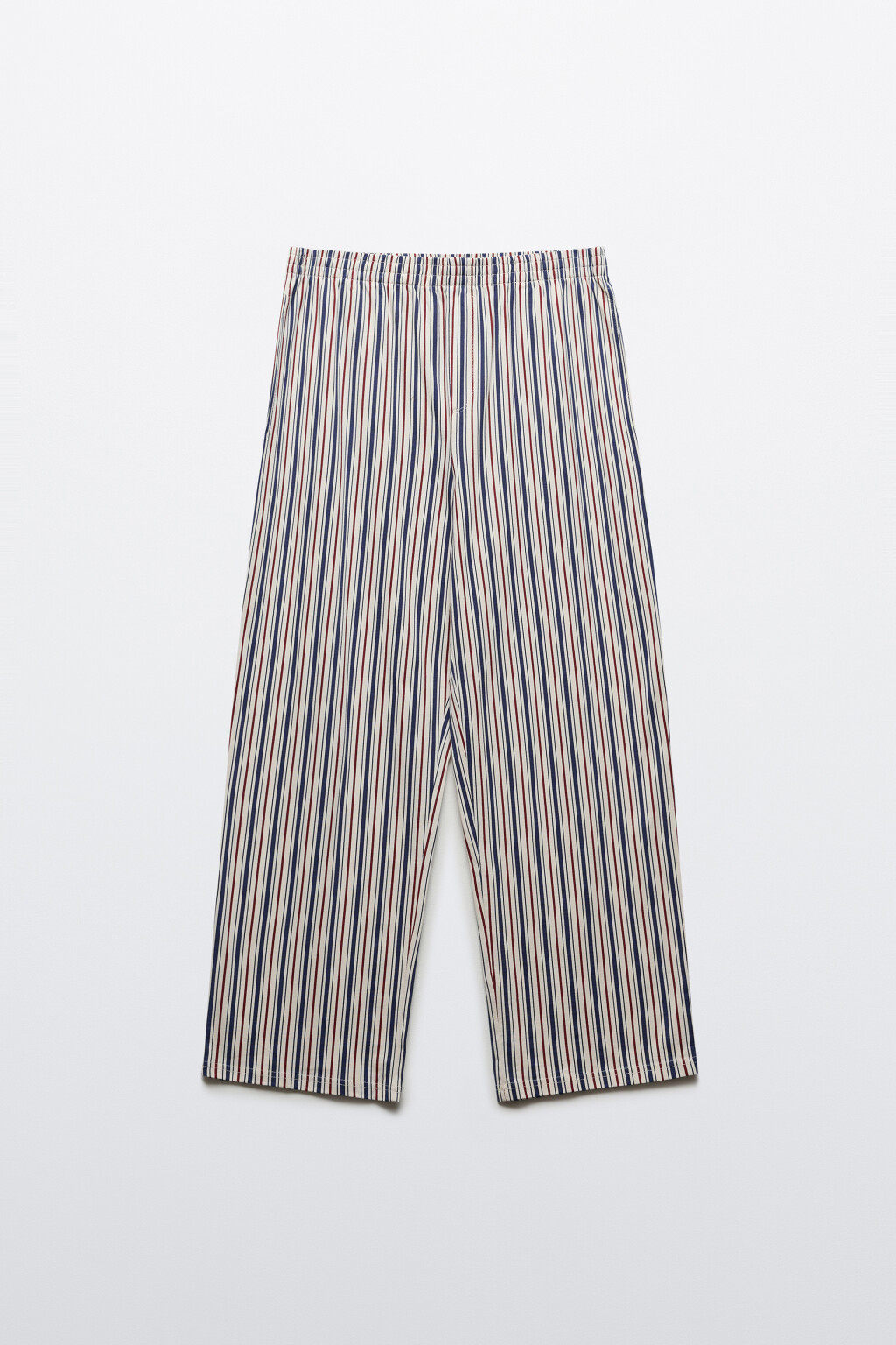 Брюки домашние хлопковые с принтом - цвет бежевый - 1